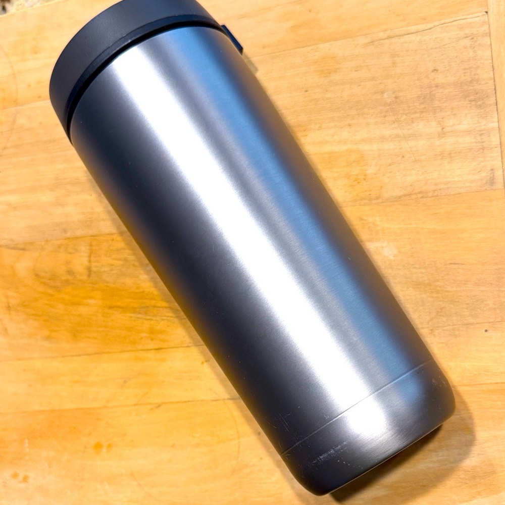 THERMOS ALTA SERIES Stainless Steel Tumbler 18 Ounce, Matte Steel NWOT